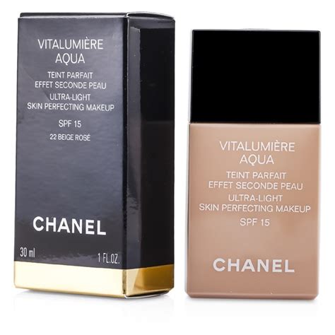 chanel vitalumiere aqua beige rose 22|chanel vitalumiere aqua.